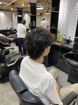 ボルド(MEN'S HAIR SALON BORDO) ツイストスパイラル×マッシュウルフ