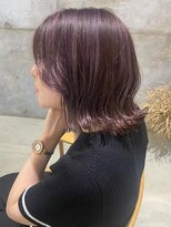 フー(fue’)&nbsp;レイヤーくびれボブ/アッシュピンク