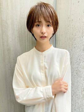 バンプ ギンザ(BUMP GINZA) 30代、40代/丸みくびれショートボブ×白髪染めハイライト/大宮