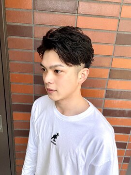 銀座マツナガ 神田店 10代20代30代の定番！ツーブロツイストパーマメンズ無造作大好評