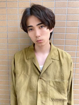 リコバイアフロート(riko by afloat) ニュアンスパーマ/センターパート/ショート[メンズカット竹田]