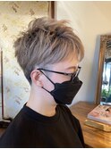 ツーブロックショート