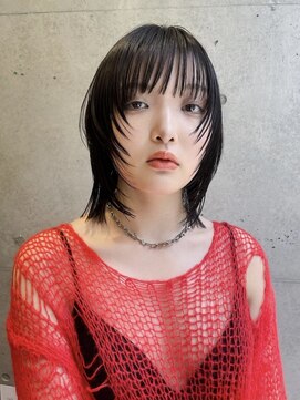 キャロルガーデンズ ボコカ 表参道(Carroll Gardens bococa) レイヤー/ブラック/顔まわり【azu】