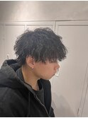 波巻きパーマ