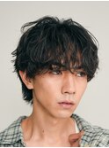 渋谷緩めシャドウパーマ波巻きパーマツイストスパイラルパーマ