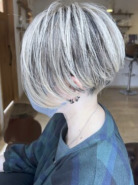 ブレイズヘアー(BLAZEhair) 【立体感バツグン】脱白髪染めバレイヤージュ×ブリーチ３回