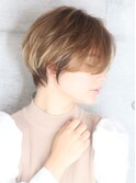 ショート・ボブ/丸顔/前髪あり/絶壁解消/30代/40代/50代/くびれ