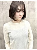 柔らかく揺れる＊大人可愛いシースルーボブ