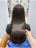 【Tierra美侑】夏におすすめオリーブグレージュで艶プルヘア
