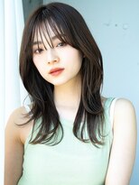 エインアンリー 明治神宮前(AIN.ANLY.)&nbsp;☆くびれヘアプリコットオレンジハイライトカラーレイヤーカット