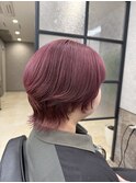 バイオレットぴんく×ウルフカット