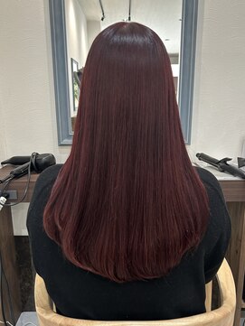 エミュ(emu.) 【育てる髪色♪】ブリーチなしチェリーレッド