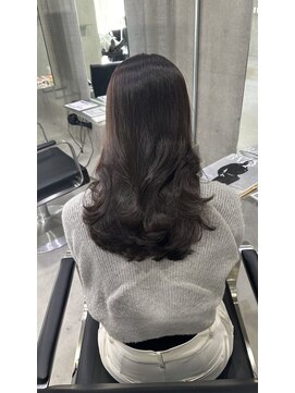 ラック(LUCK) イルミナカラー/髪質改善/船橋/くすみベージュ/細めハイライト