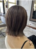 【HAIR lala+】 #透明感カラー #グレージュ #大人ショート