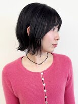 モリオフロムロンドン 松戸店(Morio from London)&nbsp;【morio松戸 石山】大人可愛い黒髪外ハネミニボブ似合わせカット