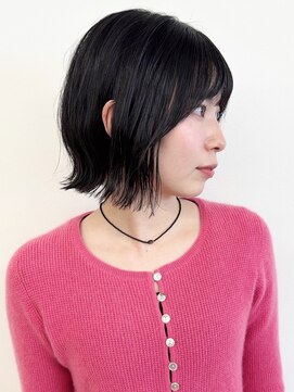 モリオフロムロンドン 松戸店(Morio from London) 【morio松戸 石山】大人可愛い黒髪外ハネミニボブ似合わせカット