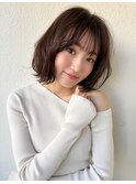 ふんわりボブ×ダークアッシュ/似合わせカット/小顔ヘアp志木