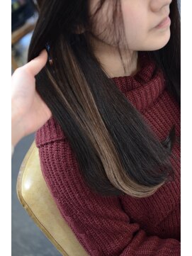 ポタム 東中野(potamu) ストレートにも映える《シールエクステ》インナーカラー