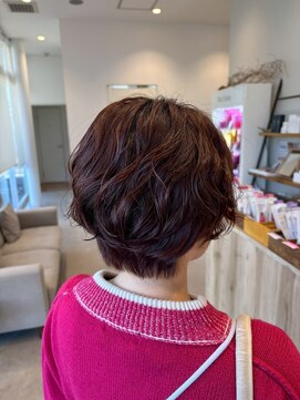 ビレア 尾張旭店(BELEA) ショートパーマ/ショート/ダークアッシュ