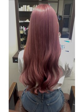 ヘアーアンドエステ サニープレイス(Hair&Esthe Sunny Place) くすみピンクカラー