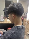 フェード×センターパート