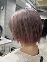 ルイス(L'wis)&nbsp;ショートボブ＋おしゃれデザインカラー♪朝長
