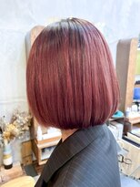 ヘアーループレル(Hair ruup Rell design works)&nbsp;ミディアムボルドーカラー【那覇市安里】