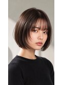 30代40代50代絶壁解消ひし形小顔前下がりショートボブ【亀有】
