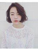 リラックス感漂うボブスタイル