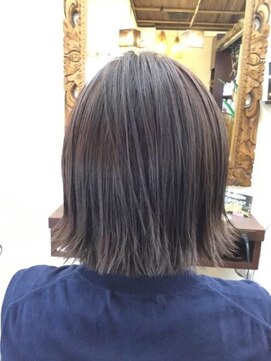 パチャールヘアー(PACAR HAIR) 外ハネボブ×バイオレットカラー