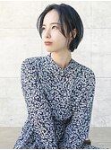 【イルミナカラー×髪質改善TR】耳かけショートスタイル