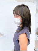 ナチュラルモード*ミディアム 透明感カーキアッシュカラー