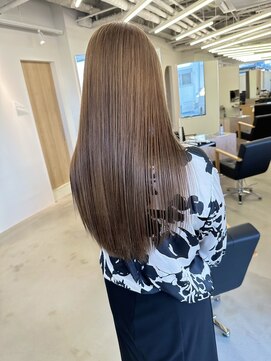 ヴィンスジオ 岐阜駅南(vince gio) ミルクティーブラウン / ブリーチ1回 / 透明感