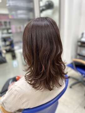 スギモト 上尾店(SUGIMOTO) [SUGIMOTO/上尾店]コテ巻き風スタイル/ゆるふわセミロング