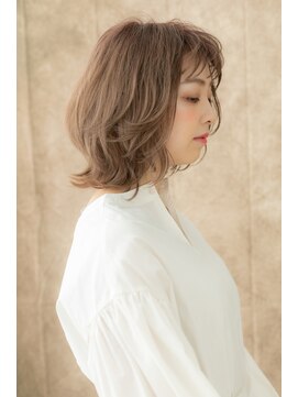 カバーヘア イヴ 戸頭店(COVER HAIR EVE) ミルクティーアッシュ大人ハイライトボブウルフ313Y戸頭10代20代