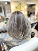 白髪ぼかしバレイヤージュ