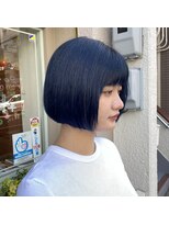 アルマヘアー(Alma hair by murasaki)&nbsp;◎ミニボブのダークブルーカラー◎