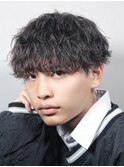 波巻きスパイラルマッシュ/アッシュブラック