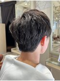 マッシュパーマショートパーマスパイラルパーマボーイッシュ女子