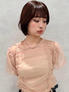 アッシュ 中野店(Ash) イメチェン/似合わせカット/フルバング/レッドブラウン/中野