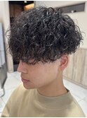 波巻きスパイラルパーマメンズマッシュパーマツイストパーマ
