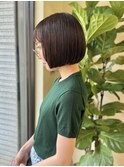 大人可愛いワイドバング美髪似合わせカットくびれワンレンボブ