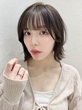 ロンド レグリーズ 立川(Lond leglise) イメチェン外ハネボブ美髪×ブリーチなしレイヤー韓国[立川]