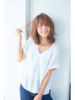 ラル(Lull)&nbsp;レイヤーカット　ミニウルフ　デジタルパーマ　グレージュ