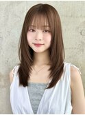ミディアムレイヤー 韓国 ハッシュカット