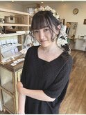 柔らかい印象に 岡山ヘアセット/十日市/岡南/大元