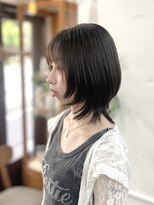 リッカ(RICCA)&nbsp;ジェンダーレスショートウルフ×艶髪ダークグレージュ☆[恵比寿]