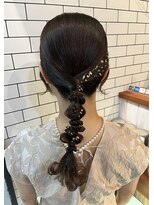 オーブ ヘアー リリー 博多2号店(AUBE HAIR lily)&nbsp;結婚式におすすめタイトめヘアセット