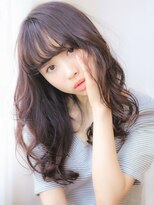 ヴィヴィ(VIVIE)&nbsp;ゆるウェーブセミウェットシースルーバングパープルバイオレット