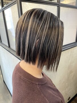 ジェルム ヘアーワークス(germe hair works) ミニボブ(軽め)